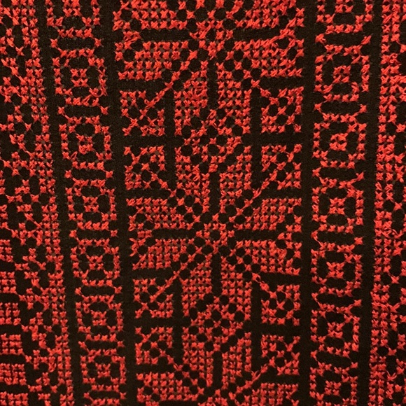 Arab Traditional Red Tatreez (Embroidery) Cape Jacket - Picture 17 of 17